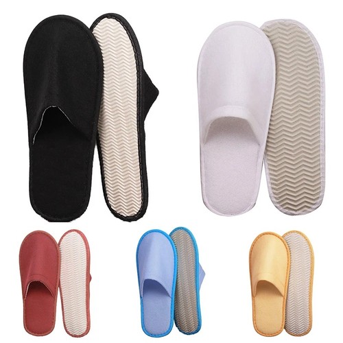 Towelling hotel slippers - towelling,