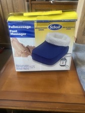 Scholl Foot Warmer Cozy Massager Speed Vibration. Heated. Fleece lined. 