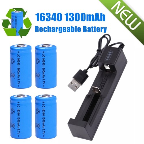 Pack 1300 mah 16340 rcr123a - mah,