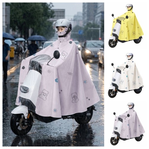 Long electric bicycle raincoat - long,
