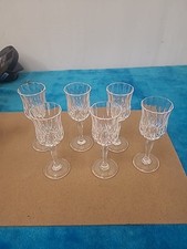 6x Royal Doulton  ROMA  Wine Glasses 24% Lead Crystal In Excellent Condition 