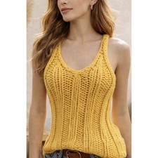 Zara Yellow Crochet Chunky