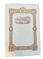 Antique Royal Victorian Printers Prototype Menu Card Queen Victoria Balmoral 