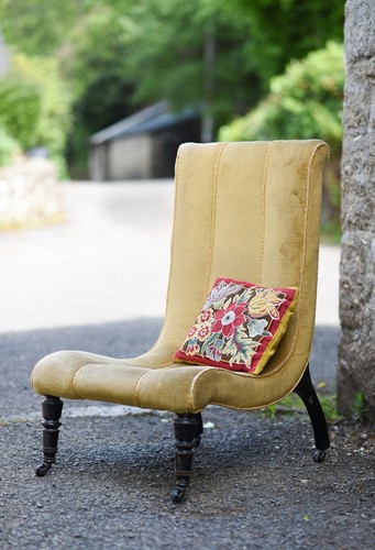 Vintage accent slipper chair - accent,