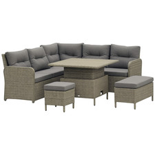 Outsunny 6 PCs Rattan Garden