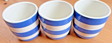 3 Cornishware TG Green and Co Egg Cups
