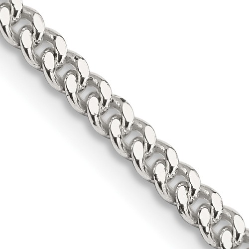 3mm curb chain necklace - necklace, 18