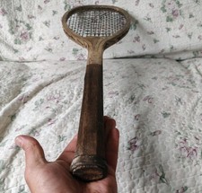 RARE ANTIQUE  WOOD TENNIS