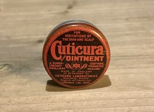 VINTAGE OLD CUTICURA SUPER CREAMY OINTMENT 1oz PROMOTES HEALING SKIN SCALP TIN 