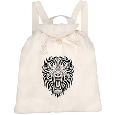 'Roaring Tribal Lion Portrait'