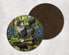 Norwegian Forest Cat Mossy Log