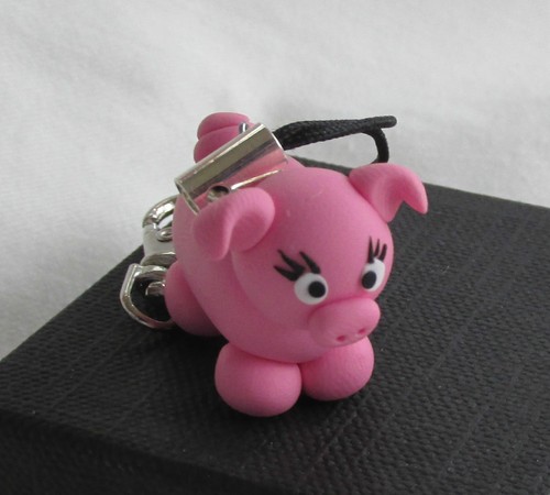 Handmade cute pink pig - pig, piggy