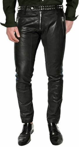 Real leather jeans heavy - , duty