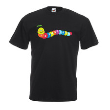 New Kids Men Women World Number Day Maths Day  Caterpillar Numbered T-Shirt top