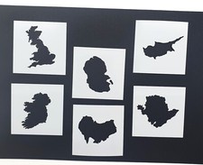 Map Stencil Country Silhouette Template Home Decor Wall Art