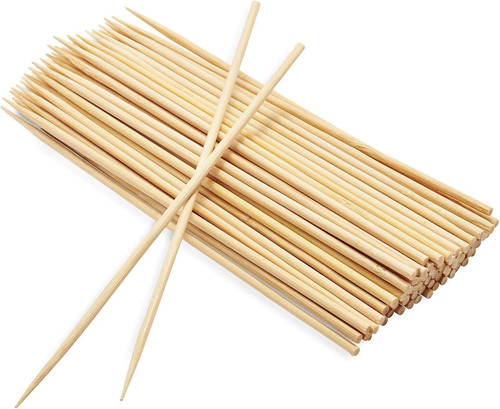 100 bamboo skewers 30cm 12 - bamboo, /