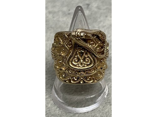 9ct yellow saddle ring - 9ct,
