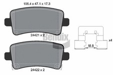 REAR BRAKE PAD SET DISC BRAKE