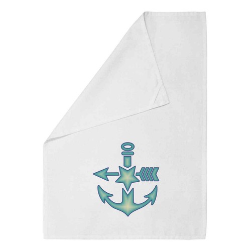 Blue nautical anchor star - &, star'