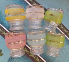 6 Vintage Drinking Glasses