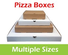 Plain pizza boxes takeaway - pizza, boxes,