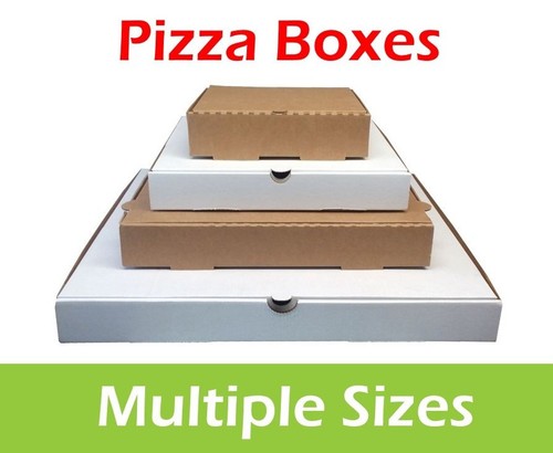 Plain pizza boxes takeaway - pizza, boxes,