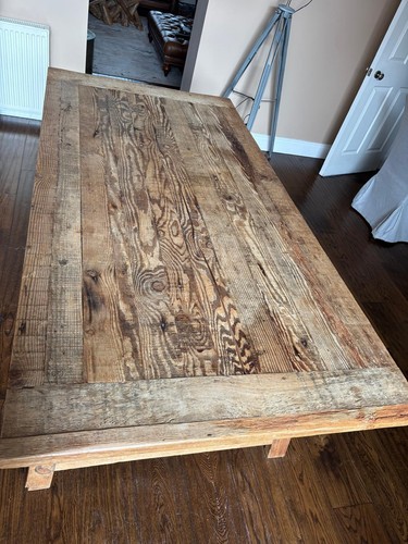 Dinning room table reclaimed - room,