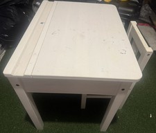 IKEA Sundvik Children's Desk, White And Kritter White Chair