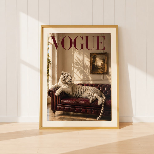 White tiger vogue wall - tiger,