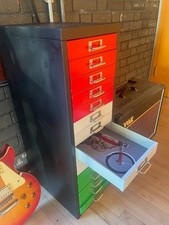 Bisley Mid Century steel 15 drawer unit - Workshop / Man-Cave /