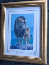 Stephen Gayford, Limited edition print  High & Mighty. 164/1100. Lion