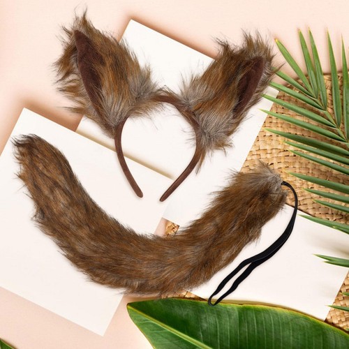 Wolf ears and tail costume - ears,