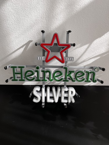 Heineken silver led neon - silver,