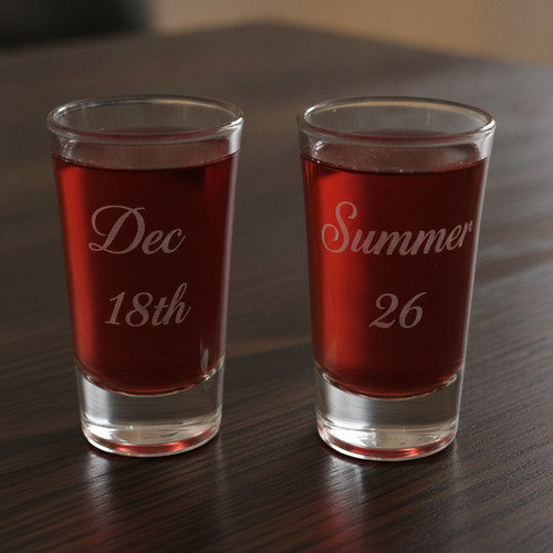 Set custom engraved shot - set, of