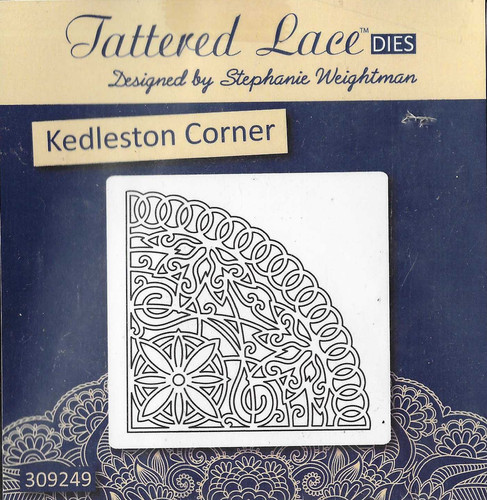 Tattered lace kedleston - lace, corner