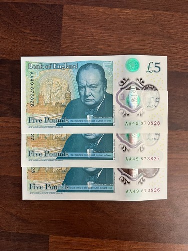 Consecutive five pound - consecutive,