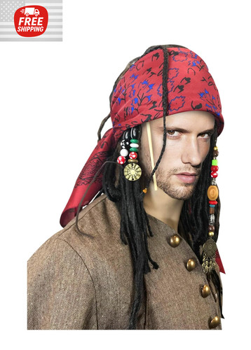 Wig bandana dreadlock jack - wig,