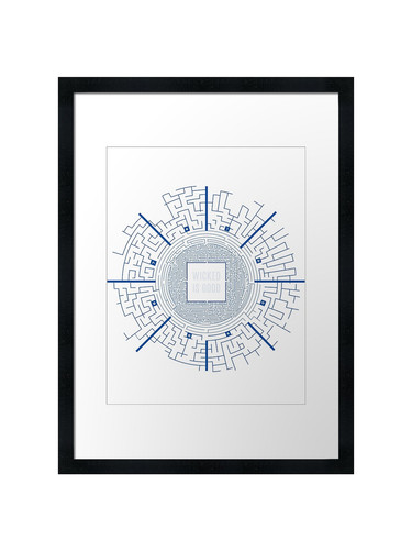 Maze runner blueprints framed - maze,
