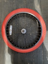BMX bicycle wheel with puncture proof tyre