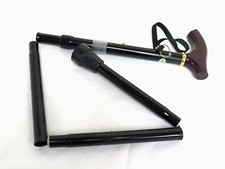 Folding Walking Stick Adjustable Height for Women Men Elderly Adults Green Jem