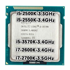 Intel Core i5-2500K i5-2550K i5-3570K i7-2600K i7-2700K LGA 1155 CPU Processor