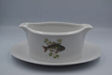 VINTAGE Rare Seltmann Weiden Bavaria W. Germany Regina sauce gravy boat saucer