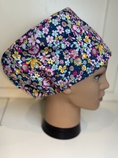 Navy Peonies 100% Cotton