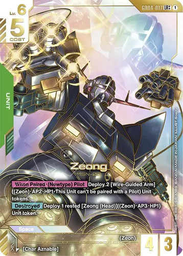 Gundam card game zeong - game, lr++