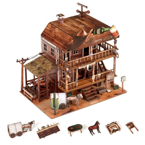Cowboy saloon miniature house - saloon,