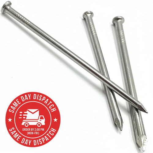Galvanised steel round - steel, head