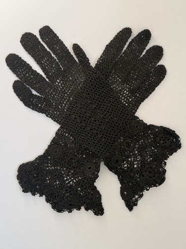 Vintage victorian gloves lace - vintage,