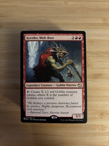 Mtg mono red krenko goblin - mtg,
