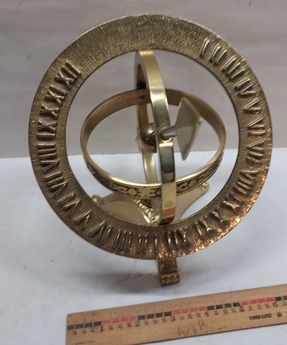 Brass desktop armillary - desktop,