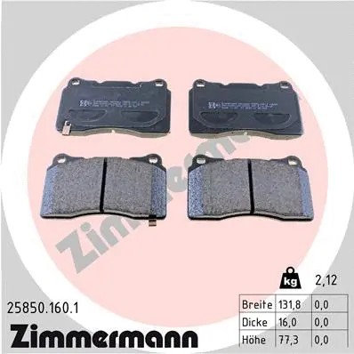 Front brake pad set disc - brake,